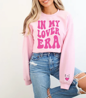 Women's Lover Era Pink Sweatshirt