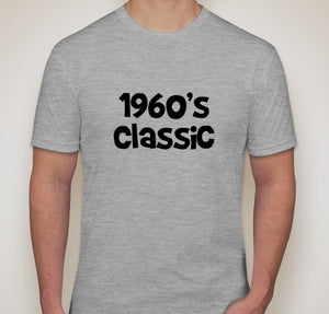 1960's Classic Milestone Birthday Unisex T-shirt