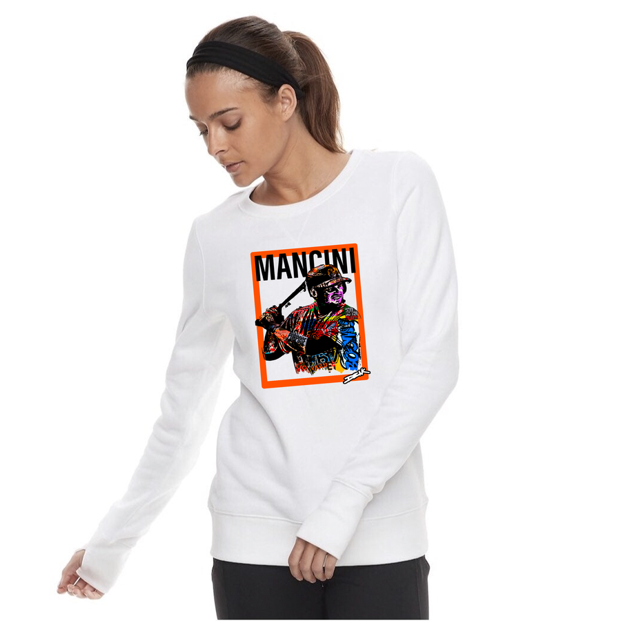 LIMITED EDITION Women's Trey Mancini Baseball Card Sweatshirt