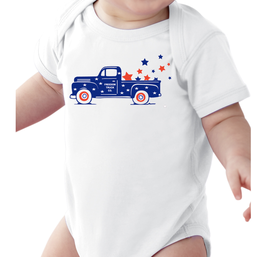 Infant Freedom Truck Onesie