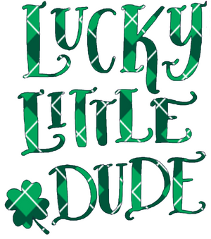 Lucky Little Dude 3/4 Sleeve Baseball Tee (Toddler and Youth)