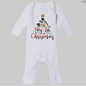 Infant My 1st Christmas Long Bodysuit