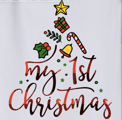 Infant My 1st Christmas Long Bodysuit