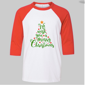 Youth Christmas Tree Raglan