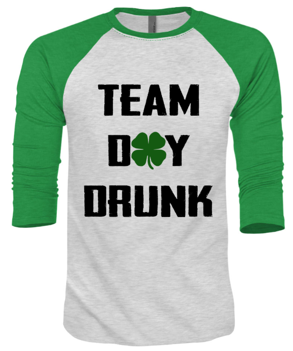 Unisex Triblend Team Day Drunk 3/4 Sleeve Raglan