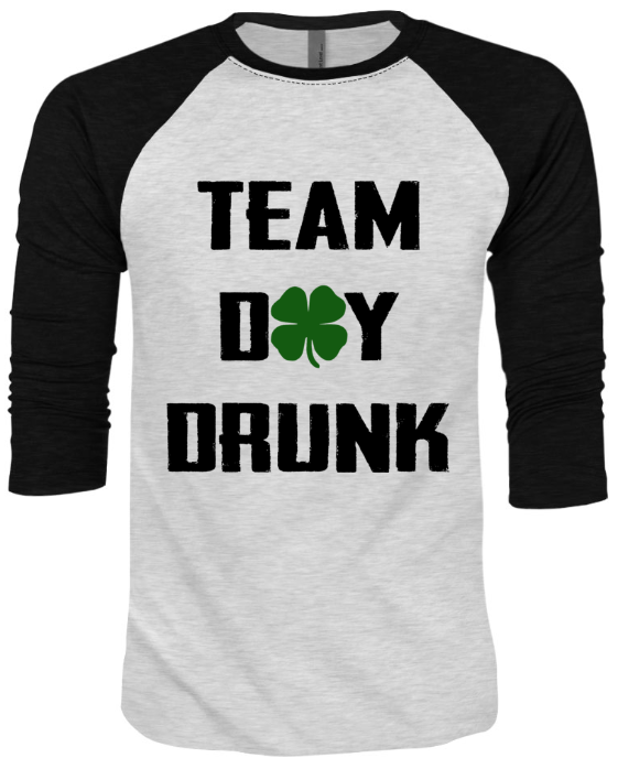Unisex Triblend Team Day Drunk 3/4 Sleeve Raglan
