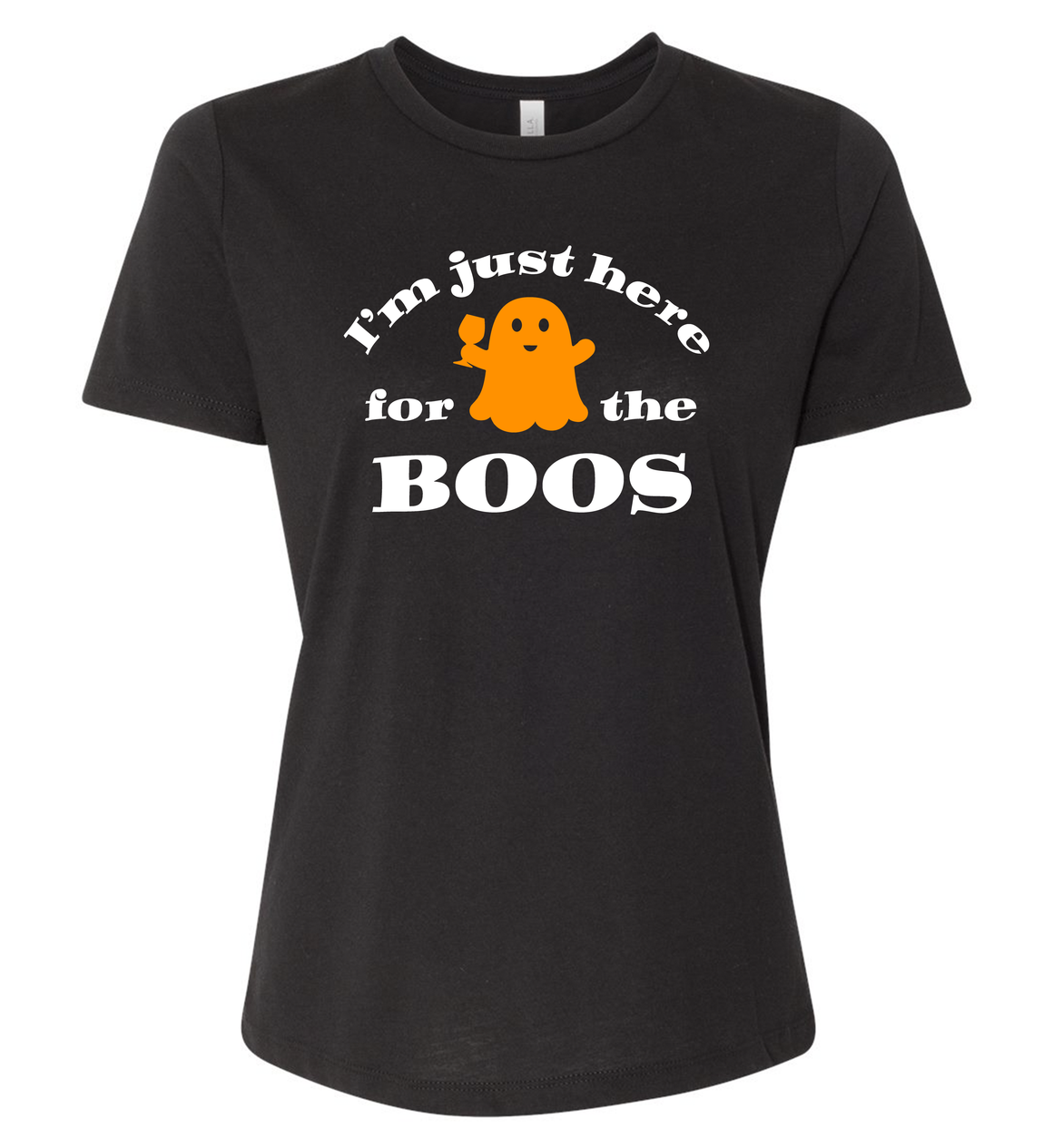 Triblend Women's "Here for the Boo's" Relaxed Crew T-Shirt
