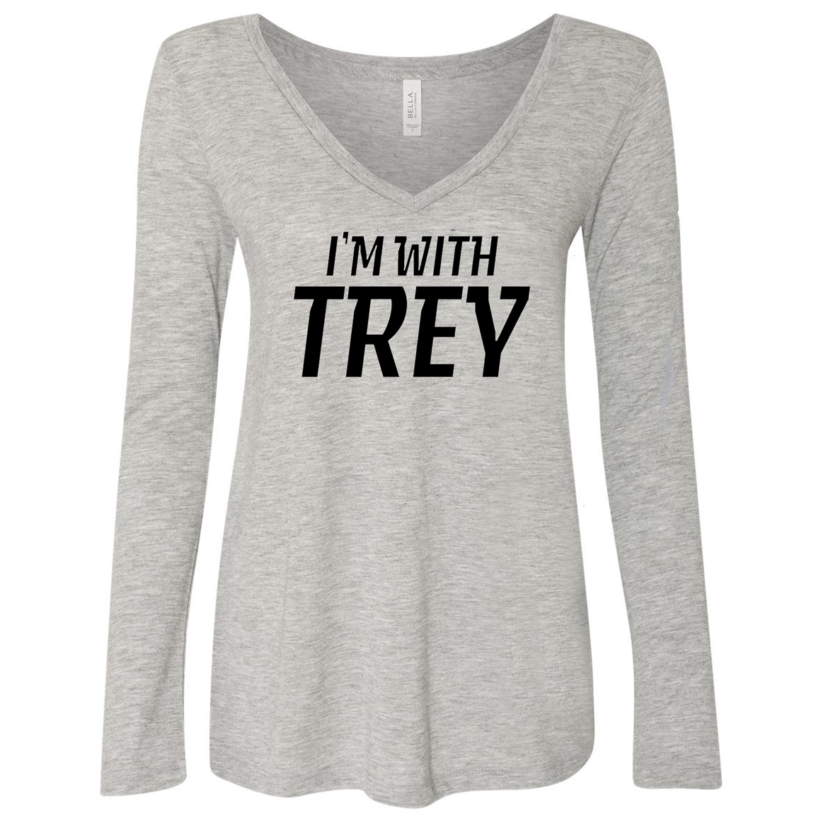 Women's Trey Mancini V-Neck Triblend Long Sleeve Shirt