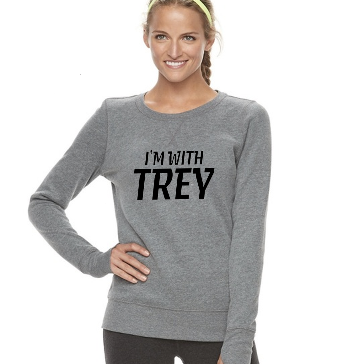 Women's I'm With Trey Grey Sweatshirt