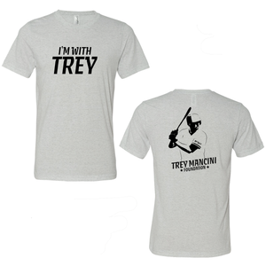 Unisex Triblend I'm With Trey White Fleck T-Shirt