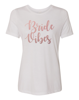Bride Vibes Glitter T-Shirt