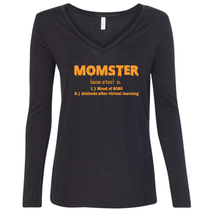 Triblend Women's Relaxed Fit Momster Long Sleeve Shirt