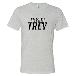 Unisex Triblend I'm With Trey White Fleck T-Shirt
