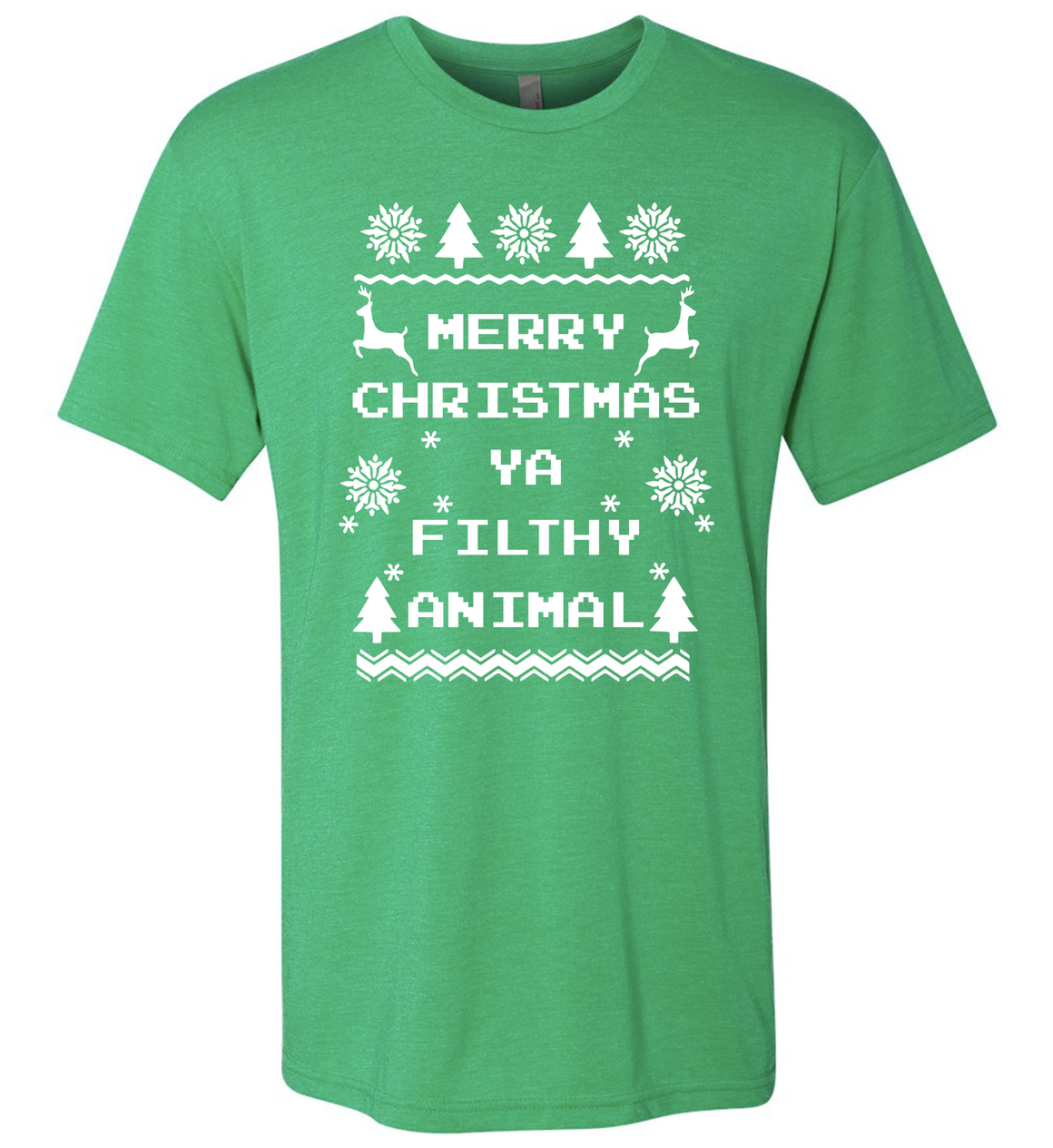 Triblend Men's Filthy Animal Green T-Shirt