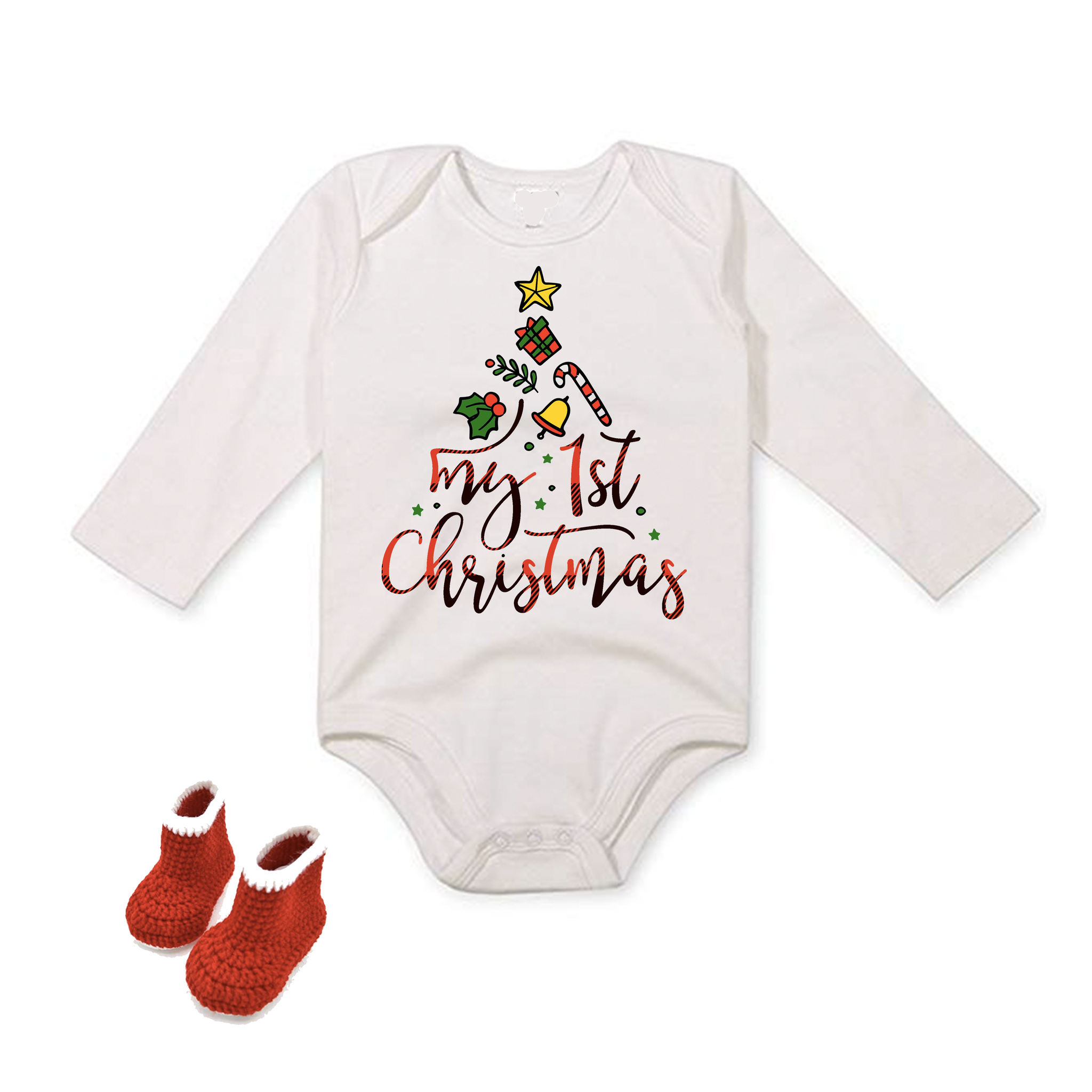My 1st Christmas Long Sleeve Onesie