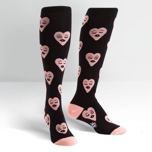 Adult Flirty Heart Socks