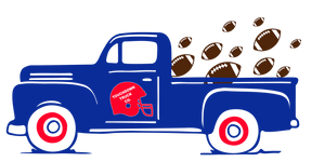 Toddler Football Truck 3/4 Sleeve Baseball Tee