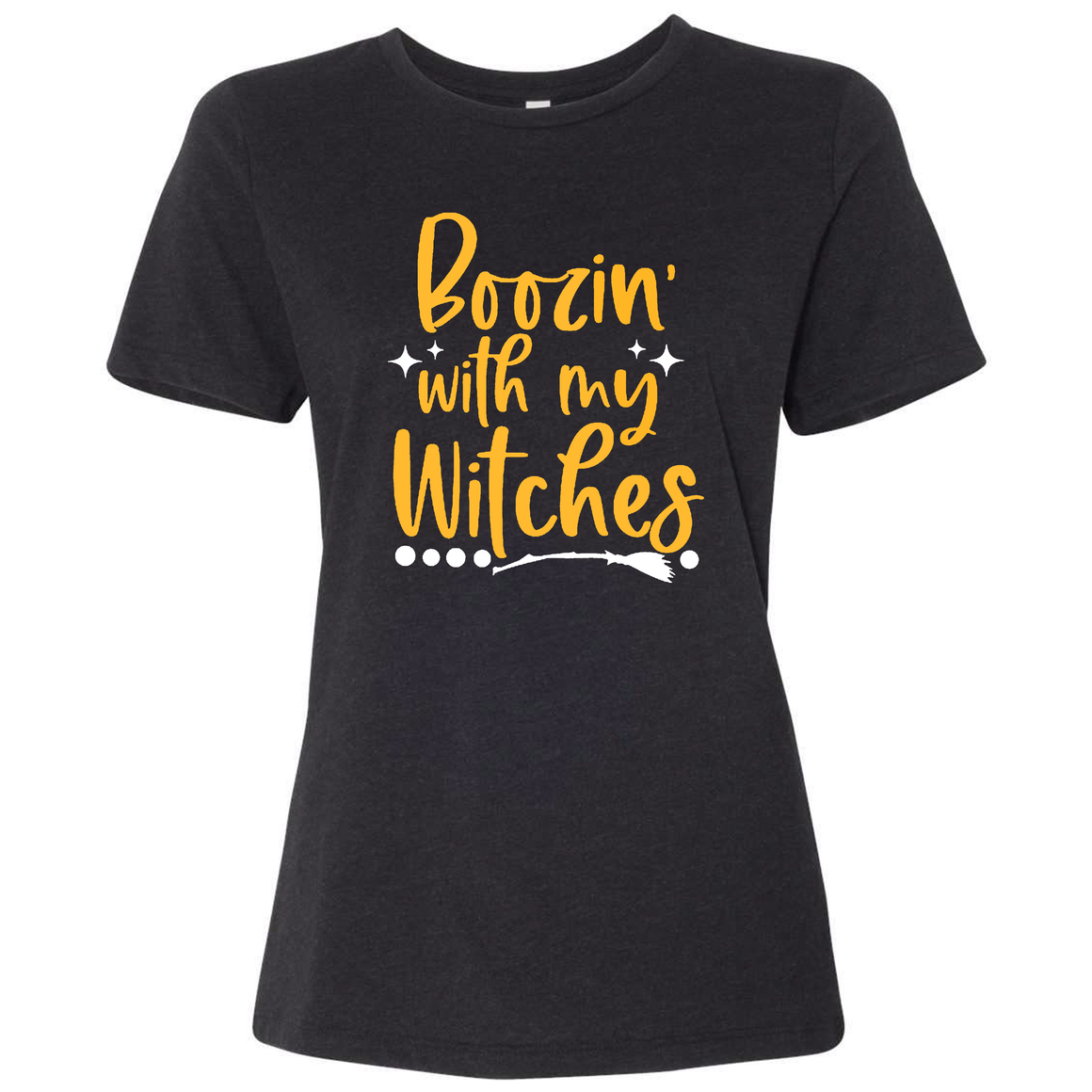 Triblend Women's Boozin With My Witches Crew Neck T-Shirt