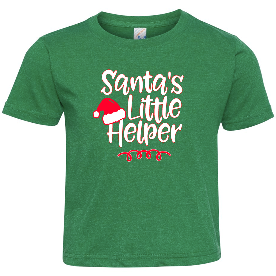 Santa's Little Helper Short Sleeve Toddler Shirt