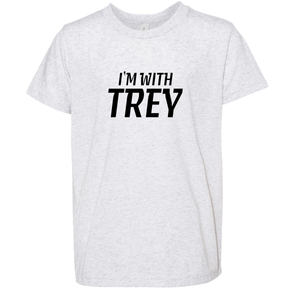 Youth Triblend I'm With Trey White Fleck T-Shirt