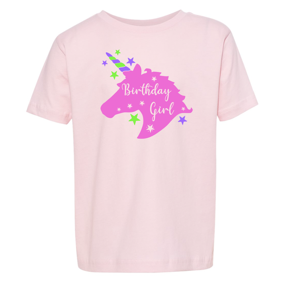 Unicorn Birthday Girl T-Shirt (Toddler and Youth)