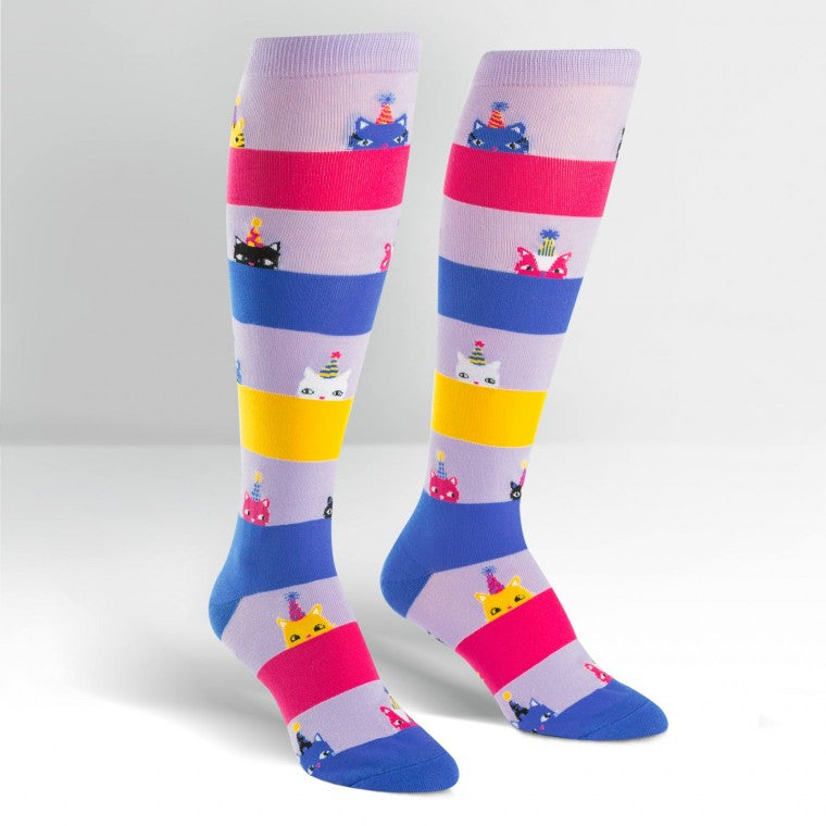 Adult Happy Purrday Socks