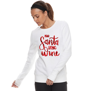 Women's Santa Bring Me Wine Sweatshirt