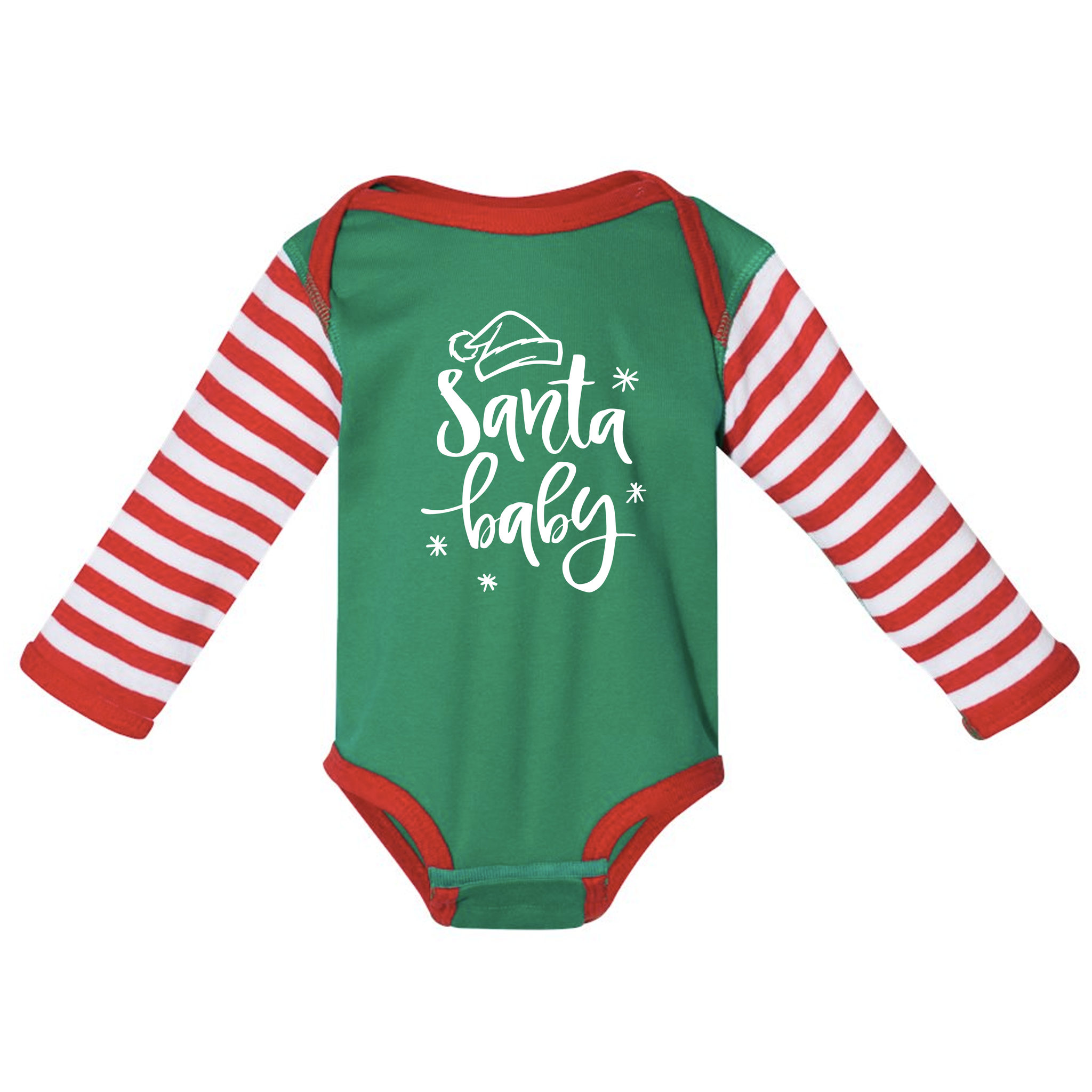Infant Santa Baby Long Sleeve Onesie PressedUp