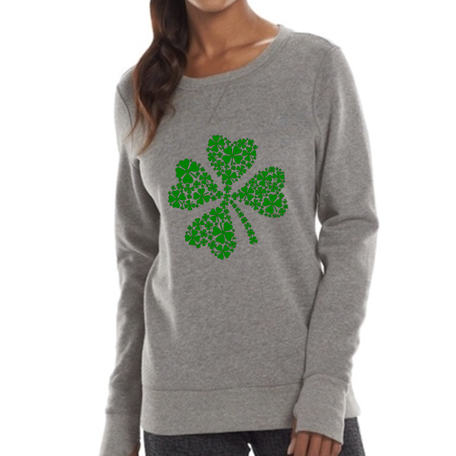 Women's Green Shamrock Sweatshirt