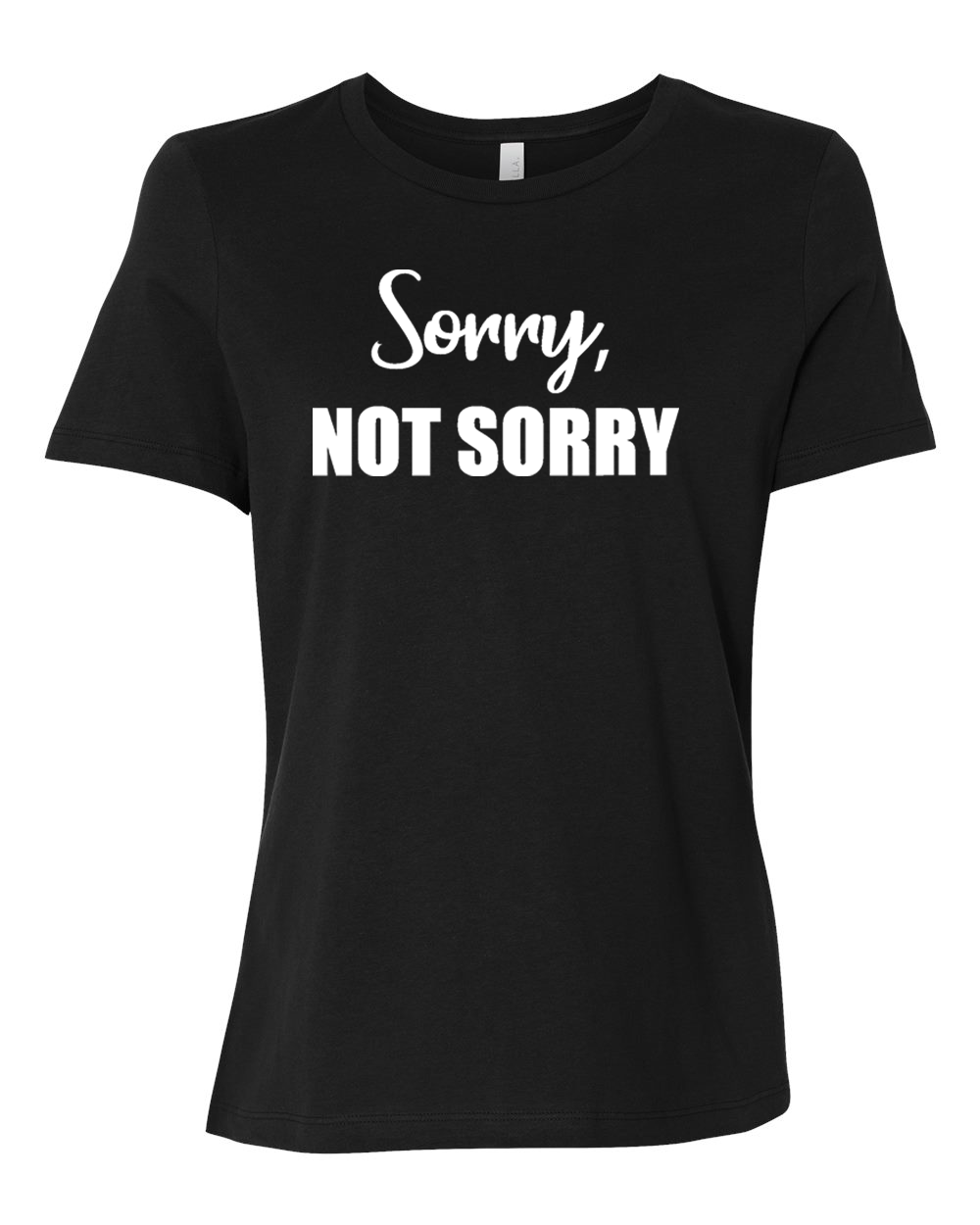 Triblend Women's Sorry Not Sorry Relaxed Crew T-shirt