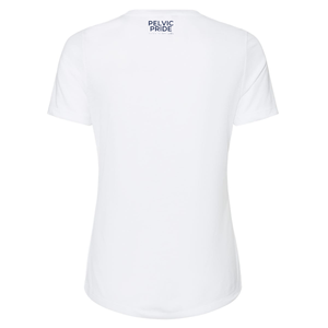 Women's Relaxed Fit Pelvic Pride Short Sleeve Rainbow Shirt