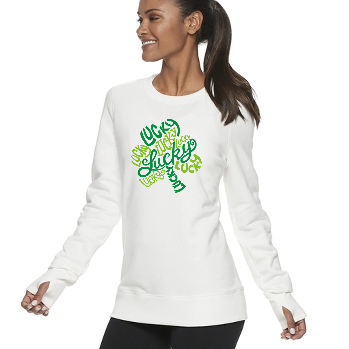Women's Lucky Shamrock Sweatshirt
