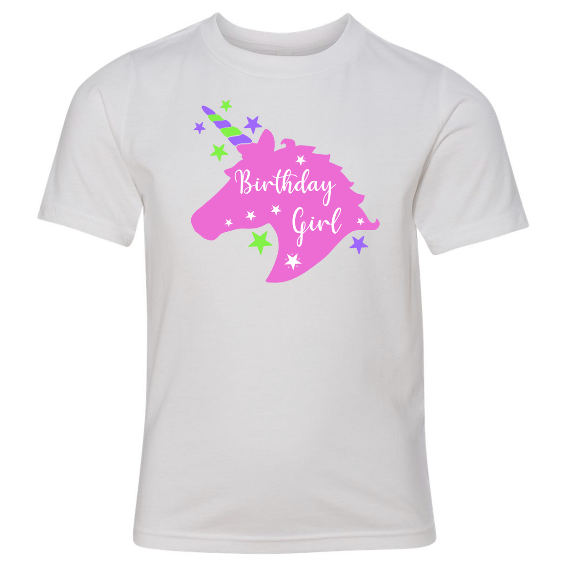 Unicorn Birthday Girl T-Shirt (Toddler and Youth)