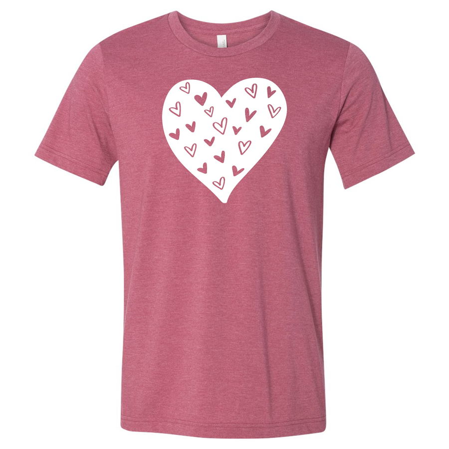 Unisex Heart on Hearts Short Sleeve Shirt