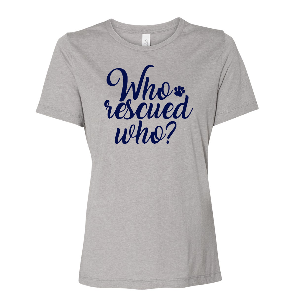 Triblend Women's Dog Rescue Relaxed Crew