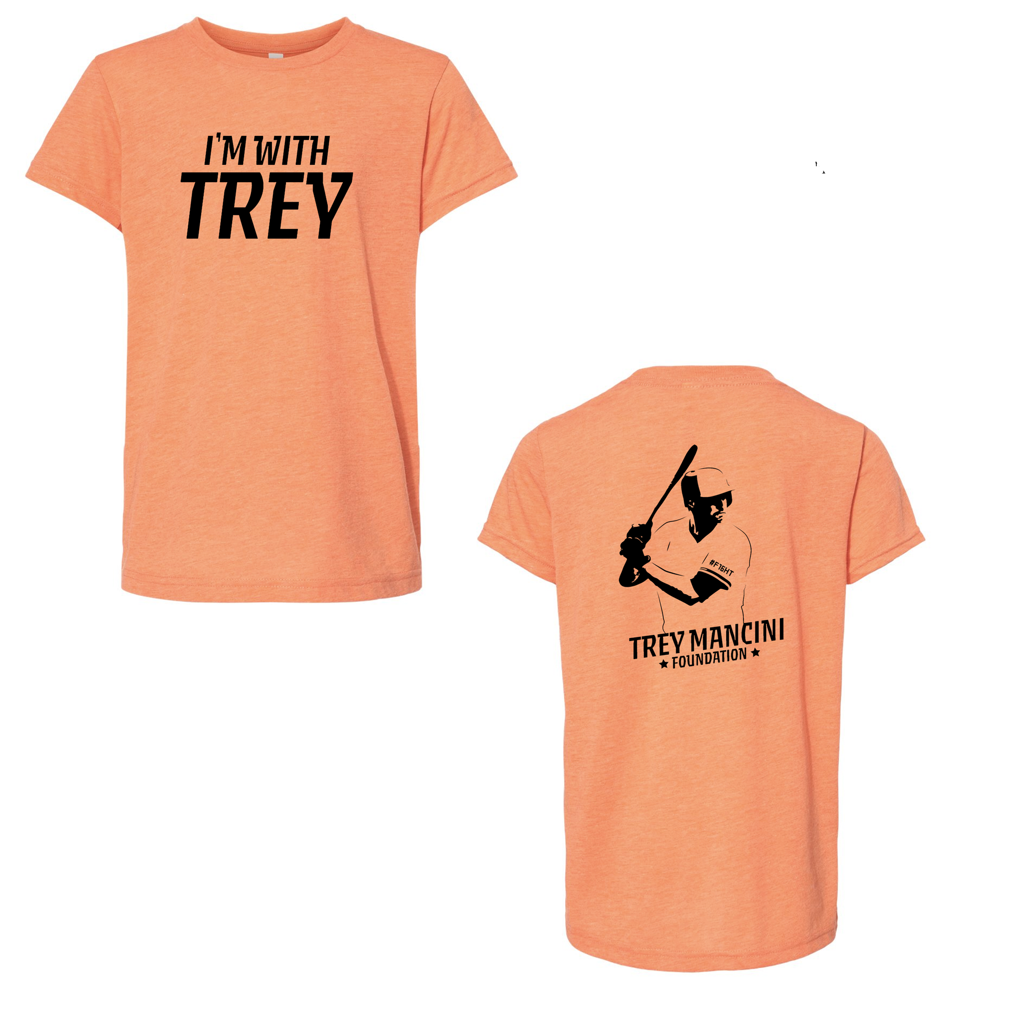 Youth Triblend I'm With Trey Orange T-Shirt - PressedUp