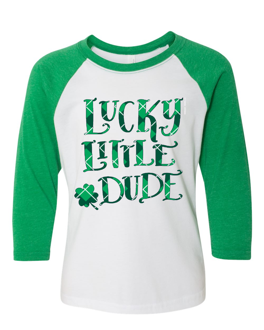 Youth Lucky Little Dude 3/4 Sleeve Shirt
